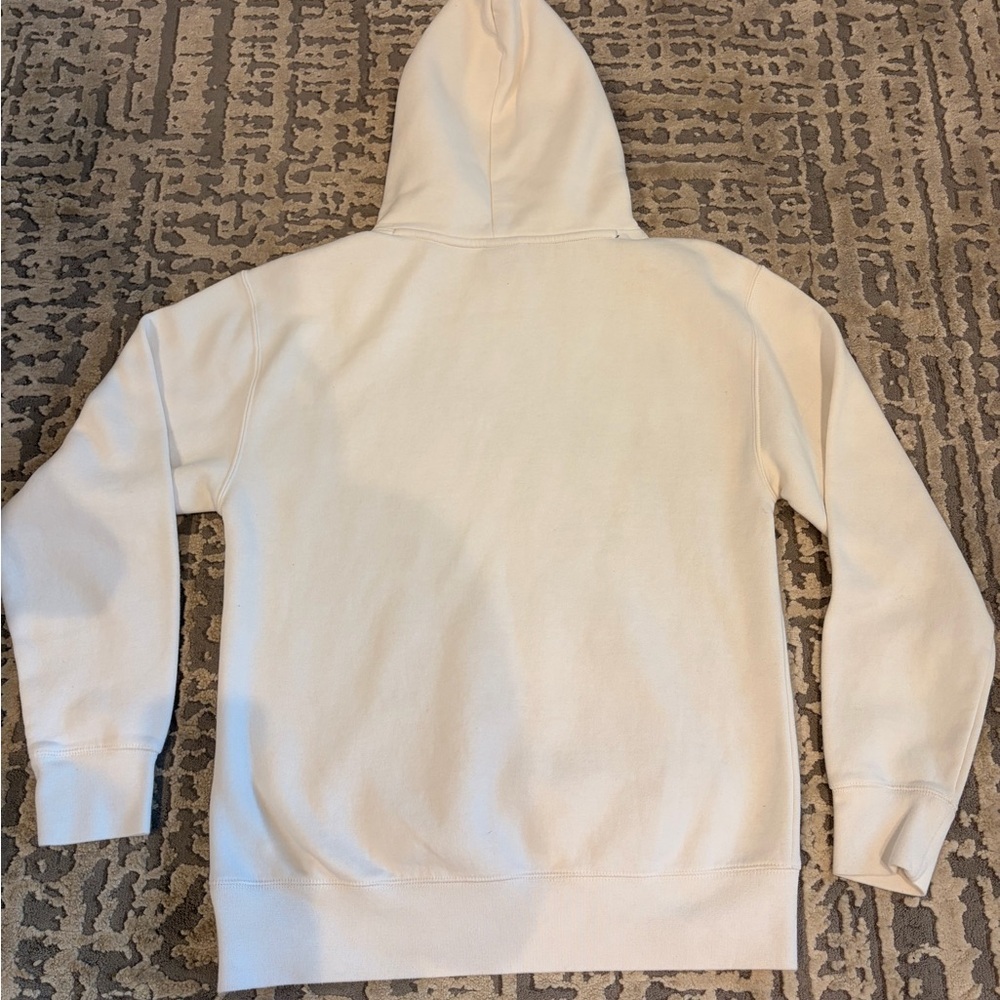 Nike Cream Hoodie with Teal and Black Logo - Picture 4 of 4
